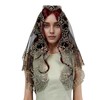 VELUTHERINE Chapel Veils Catholic Mass Mantilla - BlackGold Veil Spanish