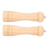 2pcs Wood Salt and Pepper Grinder Adjustable Coarseness Wooden Pepper