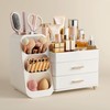 HBlife Makeup Organizer with Brush Holder for Vanity, Large Plastic