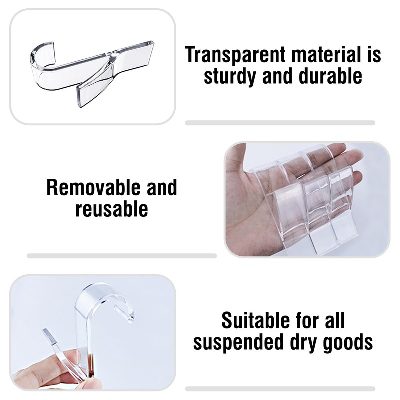 8PCS Radiator Hooks Transparent Round Towel Rail Radiator Hooks Small