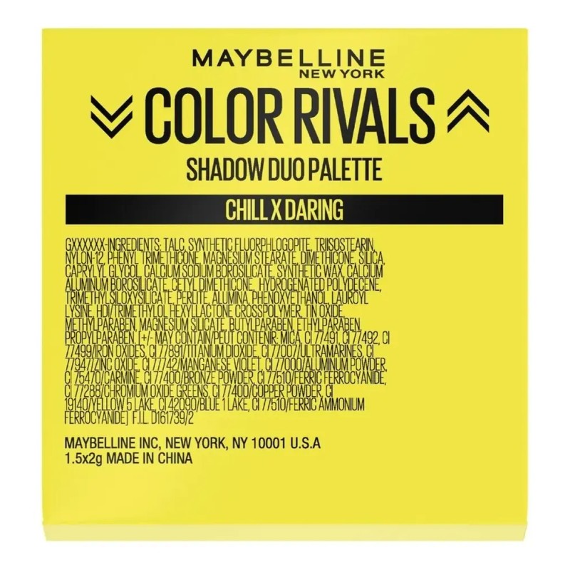 Sombras De Ojos Maybelline Color Rivals Sombra CHILLL