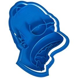 Cuticuter Simpsons Homer Cookie Cutter, Blue, 8 x 7 x 1.5 cm