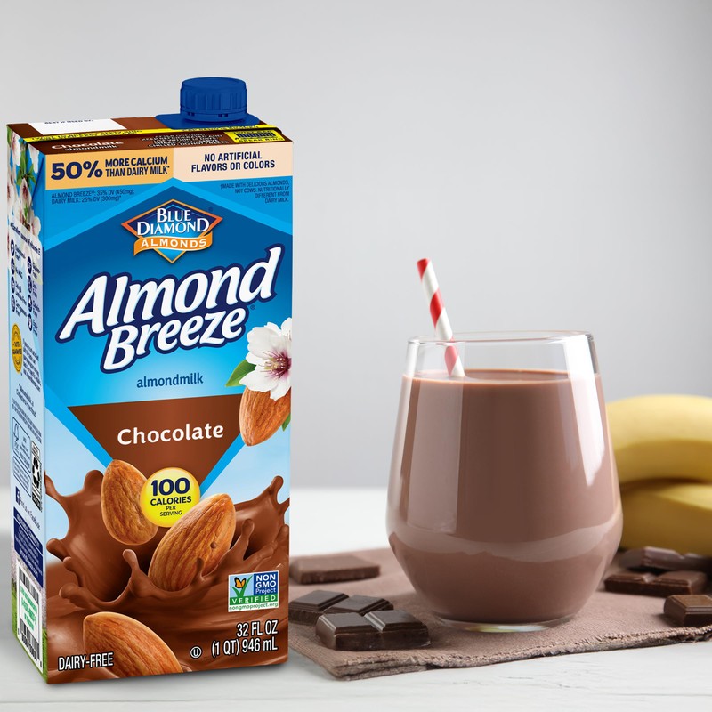 Almond Breeze Dairy Free Almondmilk, Chocolate, 32 Fl Oz (Pack