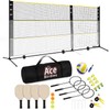 Ace Birdies Complete Badminton Sets (10FT/17FT) Adjustable Width, Adjustable Height
