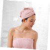 BIUDECO Waffle Hair Towel Drying Cap Comfortable Fast Dry Bath