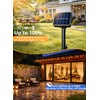 PCORES Solar Christmas Lights Outdoor, 26ft 100 LED Warm White