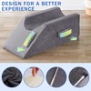 Kingfun Adjustable Leg Elevation Pillow with Dual Handles, Support Orthopedic