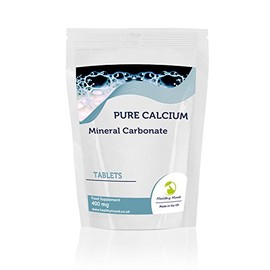 Calcium Carbonate 400mg Mineral Vitamin Food Supplement 60 Tablets Pills Healthy Bones and Teeth