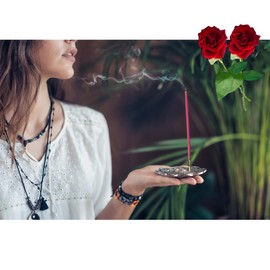 Beetbul Incienso Artesanal (20 Varitas), 4 Aromas: Citronela, Canela, Lavanda y Sándalo, Meditación, Relajación y Antimoscos (Rosas)