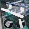 2PCS Bird Perch Stands, Acrylic Parrot Feeder Playstand Window Bird