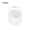 sourcing map 5pcs 37mm(1.5") Rubber End Caps, Round Vinyl Plug