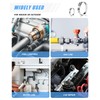PEROMI 210PCS 304 Stainless Steel Single Ear Hose Clamp Assortment