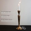 Elsjoy 12 Pack Glass Candle Bobeches, Candle Drip Protectors for
