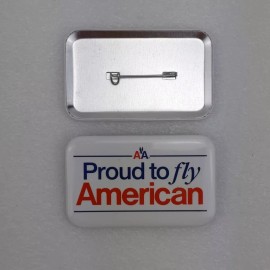 American Airlines, "Proud To FLY American" vintage post-9/11 pin, NEW & Unused