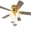 SHIFANQI Ceiling Fan Pull Chain, 4 Pack Bronze Dragonfly Fan