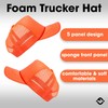 Funky Junque Foam Snapback Trucker Hat - Neon Orange