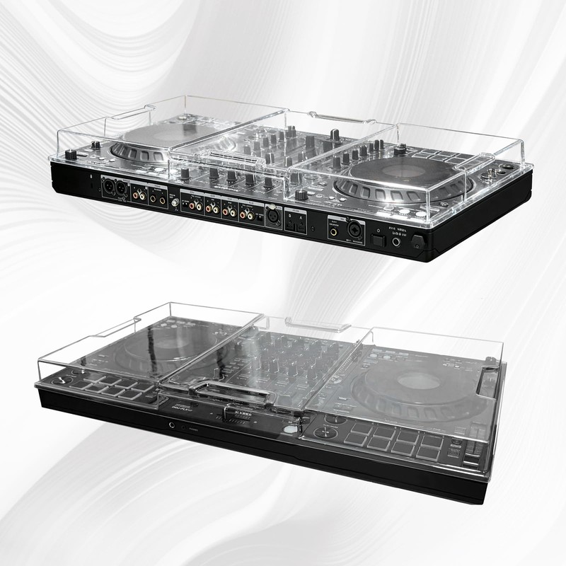 MiKiJoy4U Polycarbonate Dust Cover for Pioneer DJ DDJ-FLX10, Transparent PC