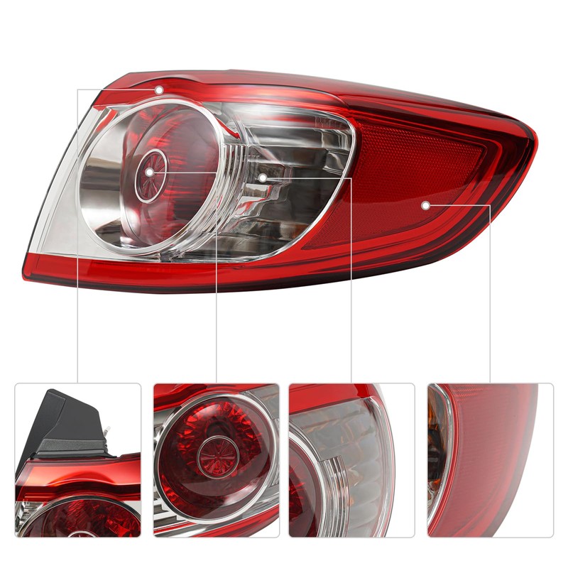 Halogen Outer Tail Light Rear Brake Lamps Assembly Fits for