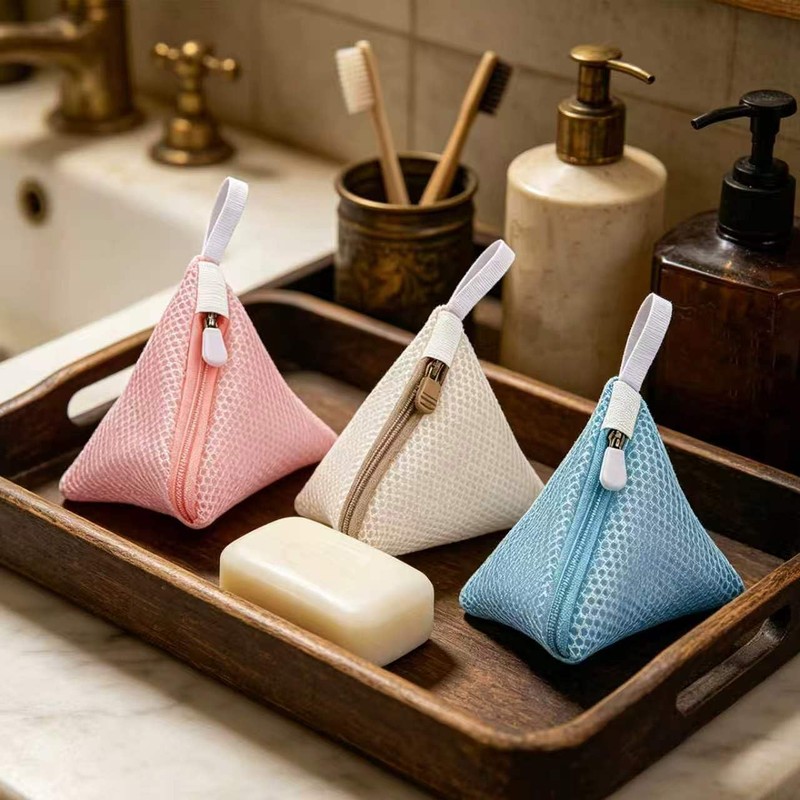 3 Pcs Small Laundry Bag,Washing Machine Triangle Net Bags Delicate