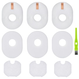 3 Pack HV300 Filter Replacement for Shark Rocket HV301 HV302 HV305 HV292 UV450 CS100 HV310 HV308 HV307Q QS301 Ultralight Corded Stick Vacuum, 3 Foam &Felt & 3 Post Filters, Part #XFFV300