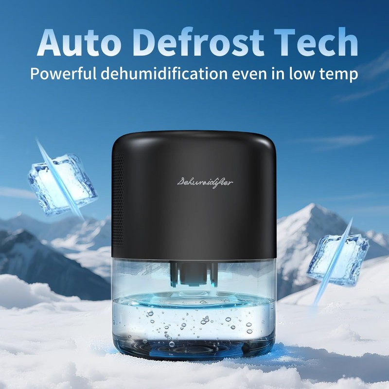 Windangel 44oz(1.3L) Small Dehumidifier for Home, Auto-Off Quiet Portable Dehumidifier