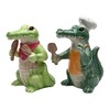 StealStreet SS-CG-20736, 3.75 Inch Painted Alligator Cooking Chef Salt and Pepper Shakers