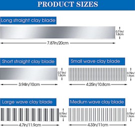 5 Pack Polymer Clay Cutters Modelling Clay Sculpting Tools Stainless Steel Clay Cutter for Clay Shaping