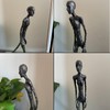 Siunwdiy Giacometti Bronze Sculpture, Abstract Man Figure for Art Lovers,