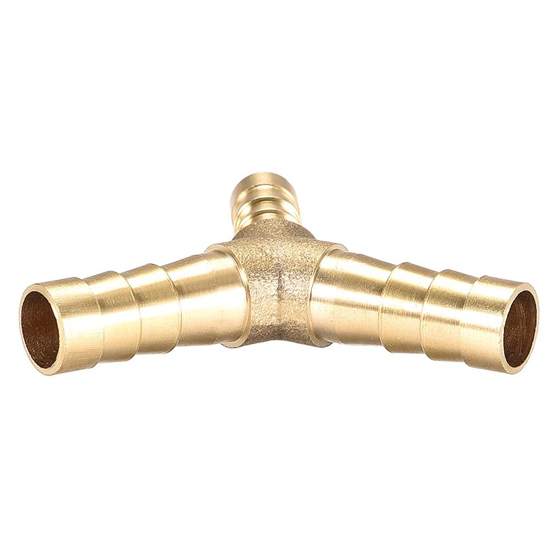 sourcing map 8mm x 6mm x 8mm Hose ID Brass