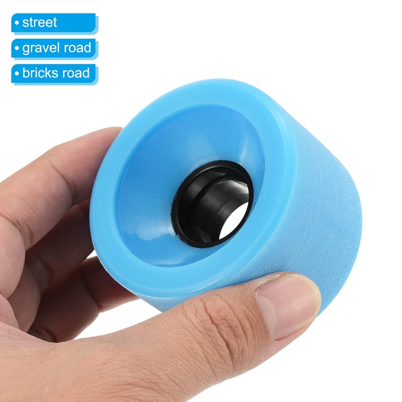 PATIKIL 65mm 78A Longboard Wheels Soft, 4 Pack Cruiser Wheels