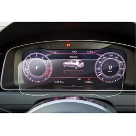 LFOTPP Golf 7 Facelift R GTD GTI GTE Golf Variant 12,3 Zoll Instrumententafel Schutzfolie - Anti-Fingerprint Tempered Glas 9H Kratzfest Anti-Fingerprint Displayschutzfolie