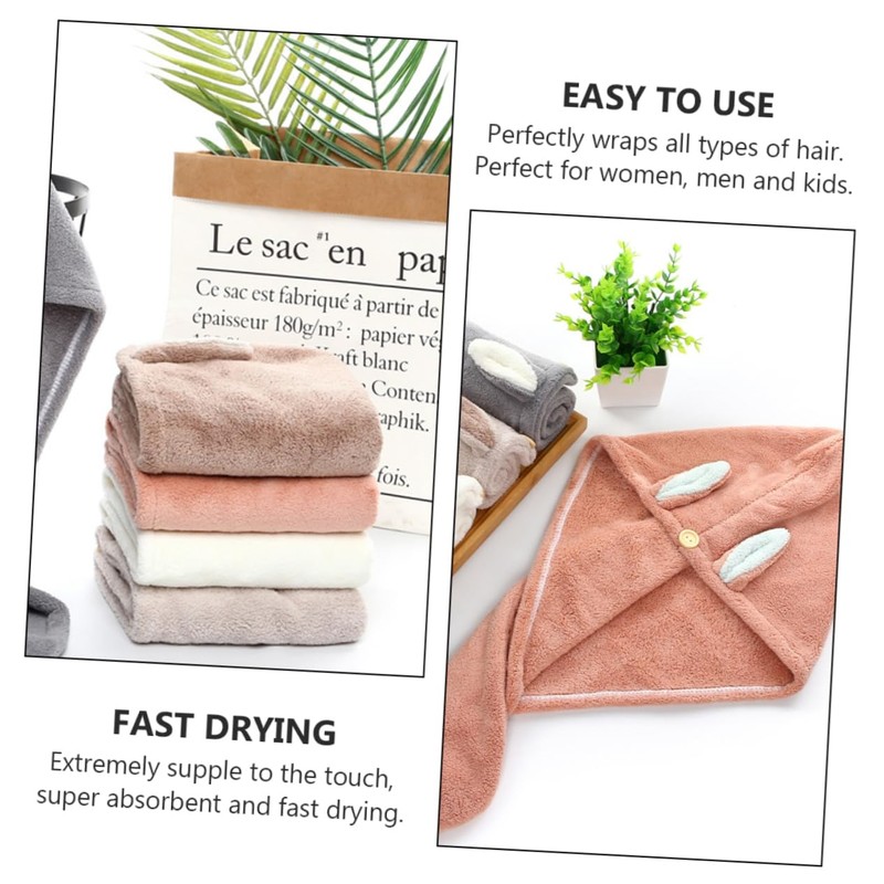 Healvian Hair Drying Hat Drying Shower Cap Hair Bonnet for
