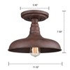 DANSEER Lighting Vintage Retro Rustic Metal Barn Semi Flush Mount