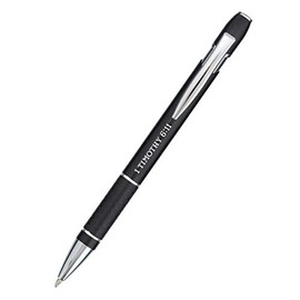 Man Of God Black Stylish Classic Pen in Matching Gift Case - 1 Timothy 6:11 Bible Verse Refillable Retractable Medium Ballpoint Pen for Bullet Journal Planner Writing Note Taking Calendar Agenda