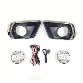 Mechanic Force Front Fog Lights Kit Fit 2021 2022 Chevy Colorado Wire Chrome Bezel Switch Relay