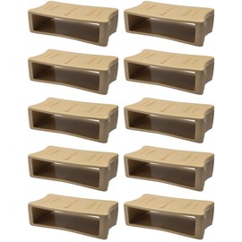 cyclingcolors 10x Cursore per doga 63 x 8 mm, guida rigidità regolabile, variatore zona lombare per rete letto – beige