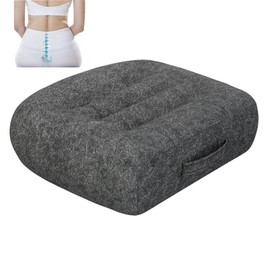 Super Thicken Car Seat Cushion for Adults-Car Booster Seat for Short Drivers-Increase The Field of View by 12cm/4.7in,Plush shell, breathable,with handle,easy to carry,for Cars,Office,Home（Dark Gray）