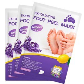 5 Pairs Foot Peel Mask for Hard Skin, Exfoliating Foot Peel Mask, Foot Moisturiser Socks for Foot Care, Cracked Heel, Dead & Dry Skin - Lavender (5)