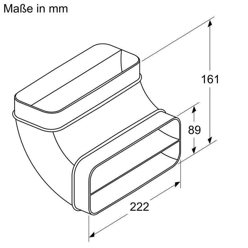 Bosch HEZ9VDSB2 Accessory for Hobs with Extractor Hood, 90° Vertical