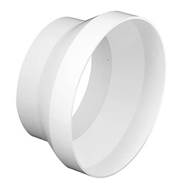 5" to 4" Inch Eccentric Reducer/Increaser for Duct Connecting. Connect Straight Duct with Flex Duct, Duct Fan or Dryer Vent Connector. HVAC, Heating, Cooling, Kitchen and Bathroom Applications.