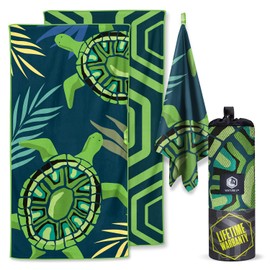 VENTURE 4TH Toalla de playa de microfibra: de secado rápido, compacta, sin arena, absorbente, a prueba de arena y ligera, perfecta para camping, playa