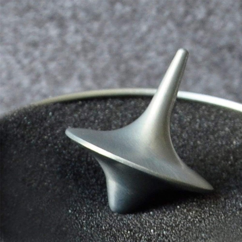 Metal Gyro Spinning Top, Stainless Steel Vintage Totem Design, Stress