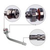 10 Pcs TR545D Truck Tire Valve Stems, 60 Degree Bend
