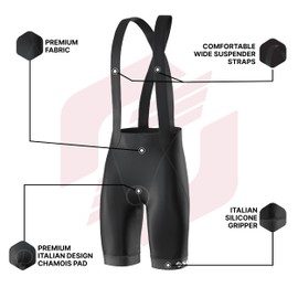 SLS3 Cycling Bibs Men – Mens Cycling Bib Shorts for Endurance Rides – Pro-Level Bike Bibs – Padded Bib Shorts for Men, Race-Tested Comfort and Fit (Elite Slipstream Black, X-Large)