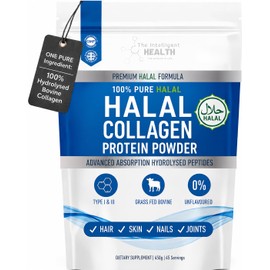 The Intelligent Health Halal Collagen Powder, Bovine Peptides, 450g