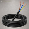 10 m cable, black, 3 x 1.5 mm², flexible, H05VV-F