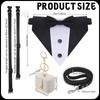 Locmeo 3 Pcs Dog Wedding Collar Outfit Include Dog Tuxedo