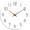 Mosewa Wall Clock Battery Operated 8 Inch White Silent Non