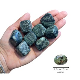 Bellamira Kambaba Jasper Healing Crystal | Single Polished Tumblestone Emotional Healing, Detoxification and Immune Support, Spiritual Awakening and Protective Energy