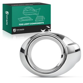 YHTAUTO Fog Light Cover with Light Hole Fits Ford Focus 2012-2014, Front Bumper Lamp Trim Cover Fog Light Bezel Left Driver